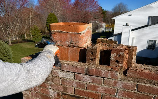 Chimney Rebuild by ABC Chimney Solutions in Connecticut