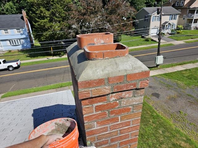 New Chimney Crown by ABC Chimney Solutions in Connecticut
